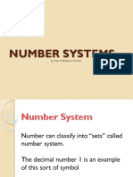 Number Systems: By: Miss. Chrisna L. Fucio