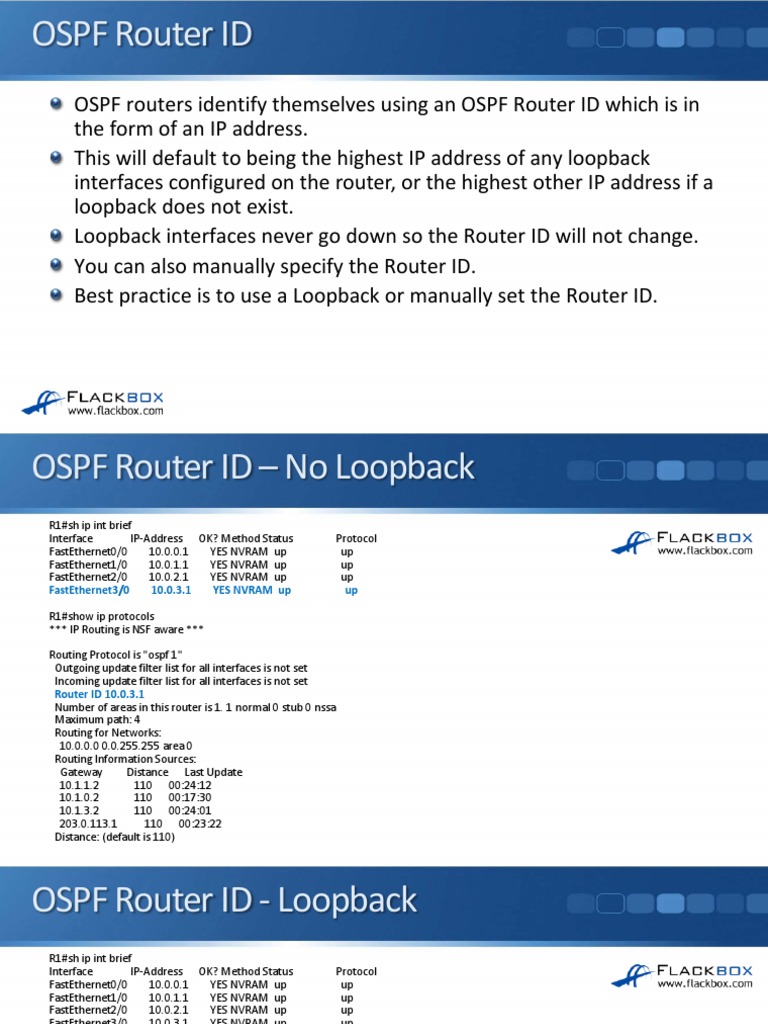 20-05 OSPF Advanced Topics | PDF | Router (Computing) | Routing
