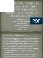 An Ornamental Plant As A Medicinal Plant: The Unknown Therapeutic Properties of Wrightia Antidysenterica