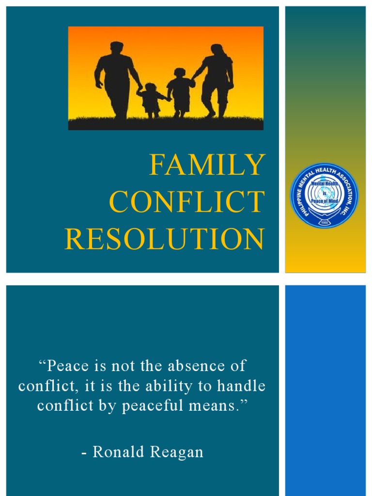 Family Conflict Resolution Strategies | PDF | Conflict Resolution ...