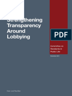 Strengthening Transparency Around Lobbying (CSPL)