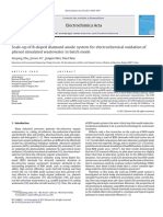 Scale Up of B Doped Diamond Anode System For Electrochemical Oxidation of Phenol Simulated Wastewater in Batch Mode