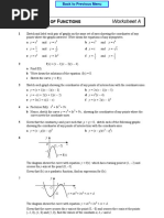 Worksheet A: Raphs of Unctions