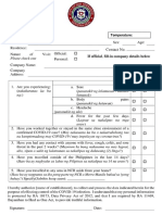 Health Form