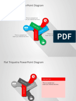 Flat Triquetra Powerpoint Diagram: This Is A Sample Text. Insert Your Desired Text Here