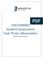 DCS - CHCCOM003 - Task  3 Student  Online Observation.docx