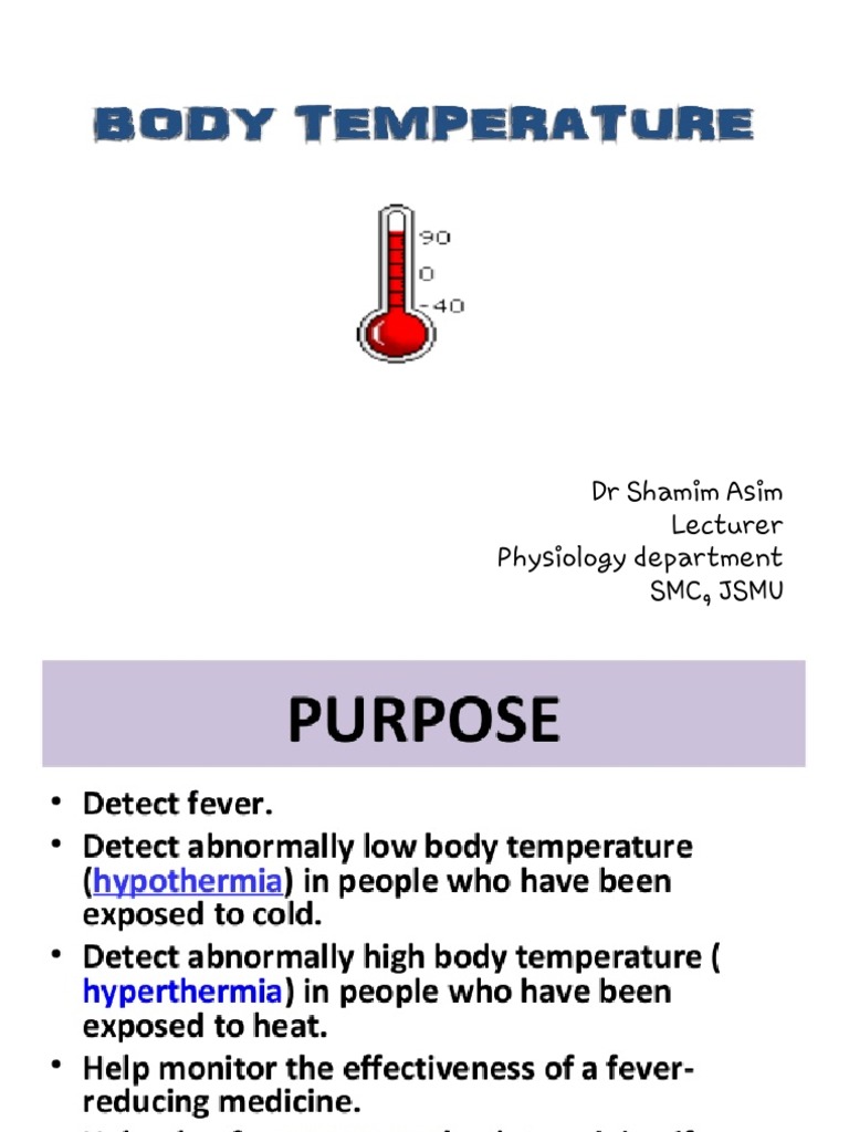Body Temperature PDF