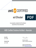 Acil Elhoubari: AWS Certified Solutions Architect - Associate