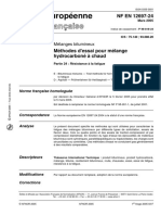 NF EN 12697-24 - Mélanges Bitumineux - Méthodes D'essai Pour Mélange Hydrocarboné À Chaud - Partie 24 Résistance À La Fatigue PDF