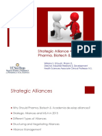 Strategic Alliance + M&A in Pharma, Biotech & Academia