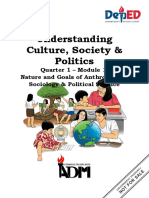 Understanding Culture, Society & Politics