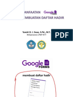 Pemanfaatan Google Form Untuk Pembuatan Daftar Hadir