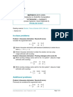 In-Class Problems: Introduction To Scientific Computation