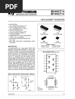 M54HCT14 M74HCT14: Hex Schmitt Inverter