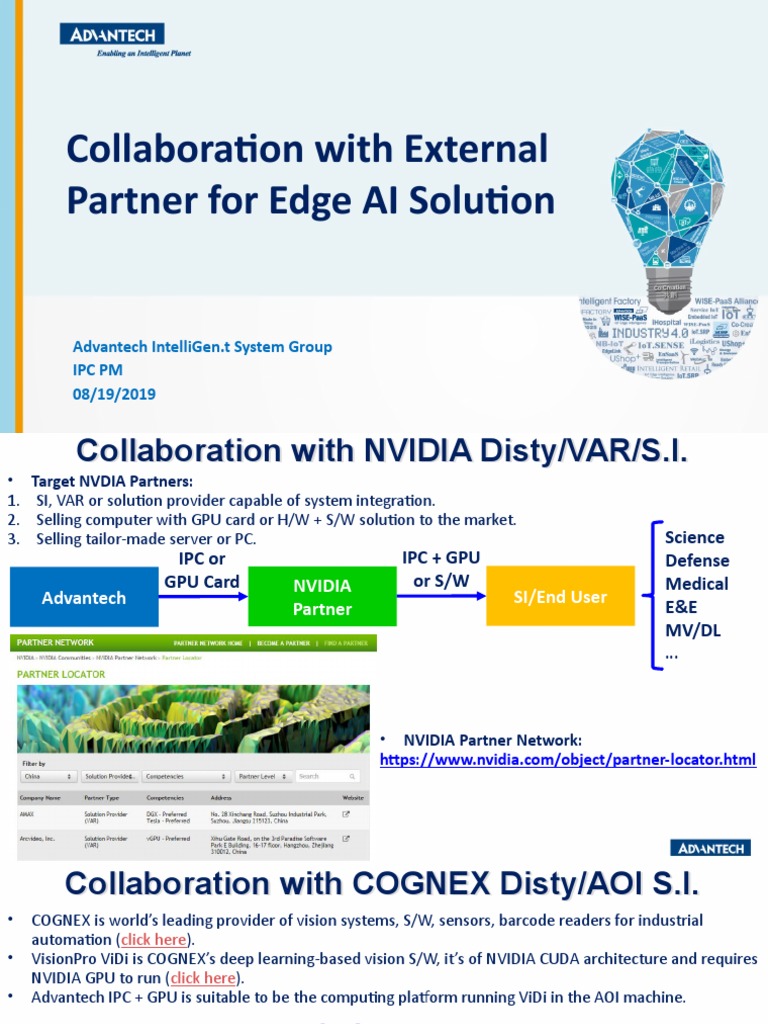 Edge AI Collaboration with NVIDIA & COGNEX | PDF | Graphics Processing ...
