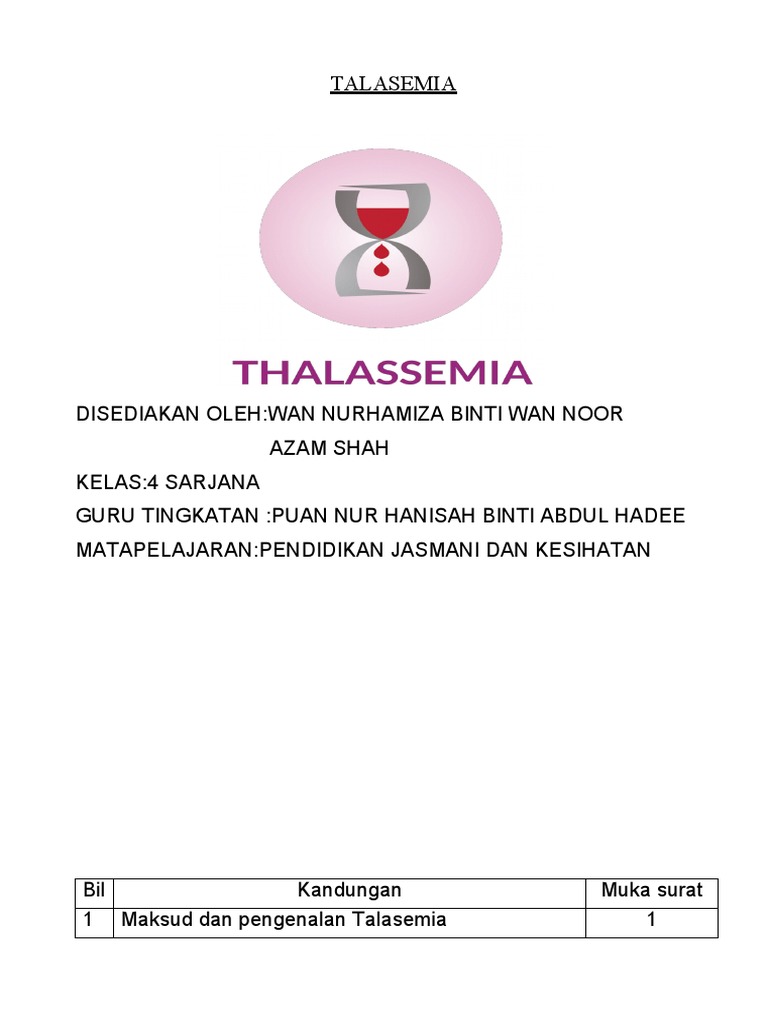 Folio Pajsk Talasemia Pdf