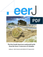 The First South American Sandownid Turtle From The Lower Cretaceous of Colombia