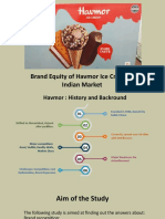 Brand Equity of Havmor Ice Cream in Indian Market