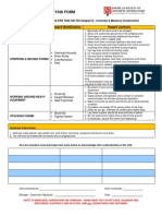 Job Hazard Analysis Form Stripping Forms: Reference