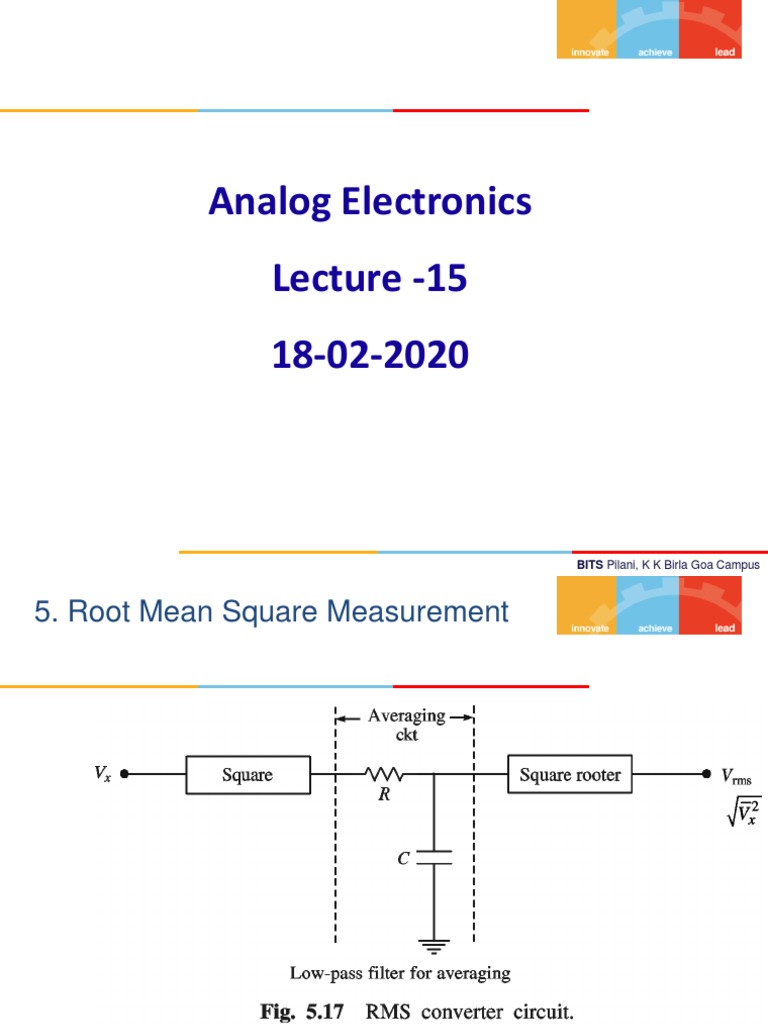 Analog Electronics Lecture Notes on Oscillators and Amplitude Modulation PDF Electronic