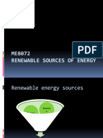 ME8072 Renewable Sources of Energy