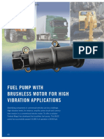 Fuel Pump With Brushless Motor For High Vibration Applications