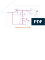 Electronic ballast circuit