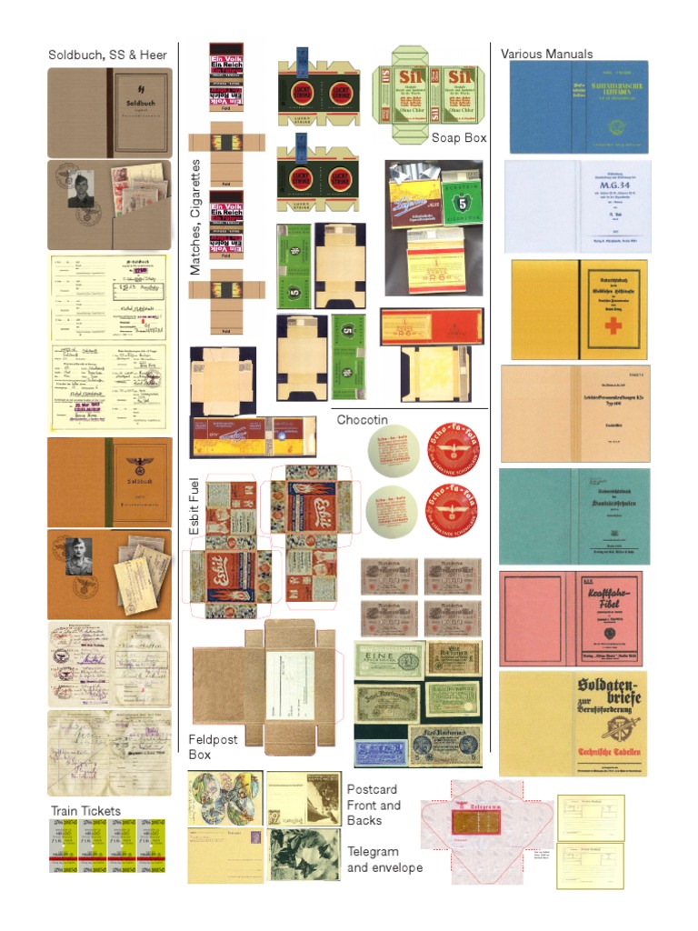 Soldbuch, SS & Heer Various Manuals: Welt-H Olzer | PDF