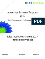 Incentives Scheme Proposal 2017: Sales Departement - Professional Product