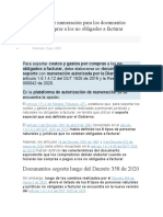 Autorización de Numeración para Los Documentos Soporte en Compras A Los No Obligados A Facturar