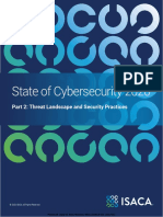 State of Cybersecurity 2020: Part 2: Threat Landscape and Security Practices