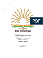 KVS Admission Guidelines 2020-21