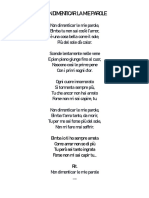 NOn Dimenticar Le Mie Parole PDF