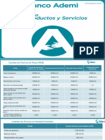 Tarifario de Productos y Servicios Clientes 2019 PDF