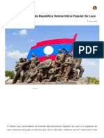 Uma Breve História Da Republica Democrática Popular Do Laos - TraduAgindo