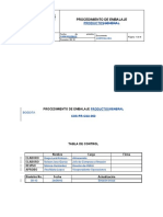 Procedimiento Embalaje Productos