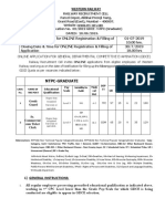 Ntpc-Graduate: Online Application For General Departmental Competitive Examination (Gdce)