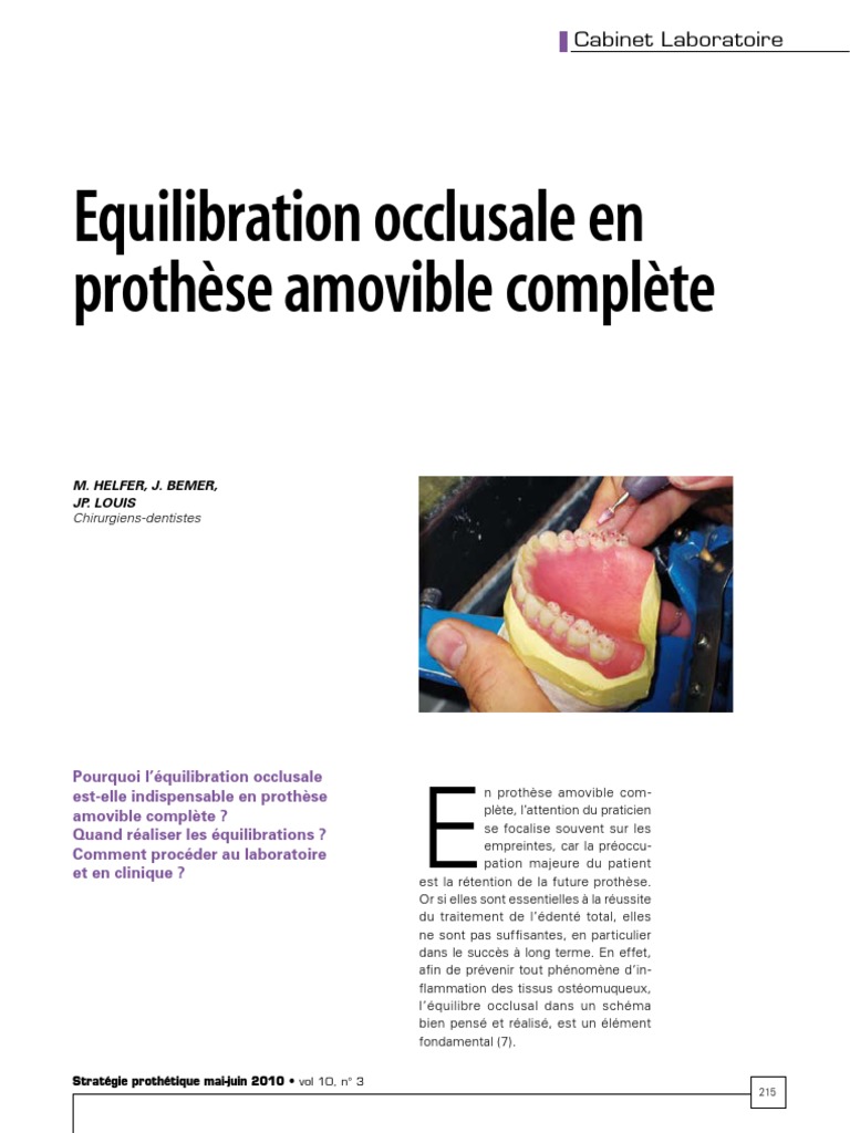 Equilibration PDF, PDF, Dentiers
