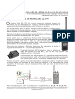 Conexão de rádios em bateria de ultraleve