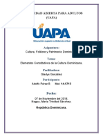 Tarea 2-Elementos Constitutivos de La Cultura Dominicana