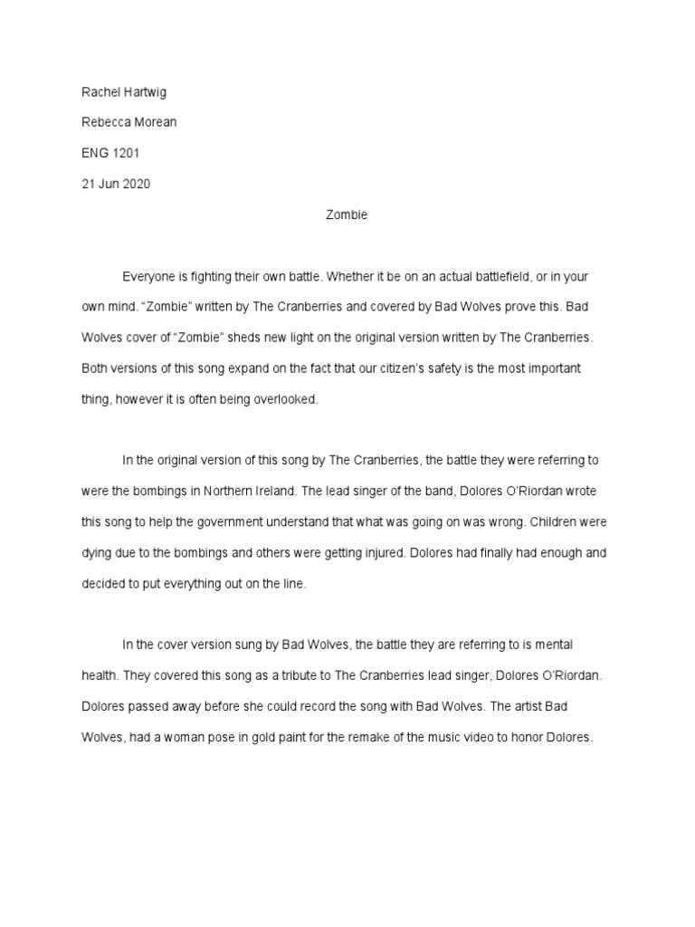 Surviving a zombie apocalypse essay image