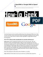 How To Switch To OpenDNS or Google DNS To Speed Up Web Browsing