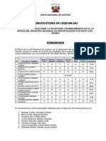 Evaluación Del Plan de Trabajo RENIEC 2020