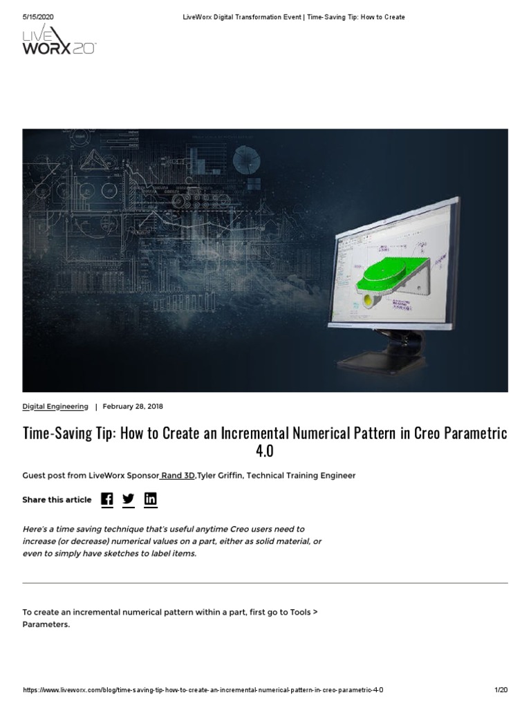 Creating Incremental Patterns in Creo | PDF | Engineering | Computing