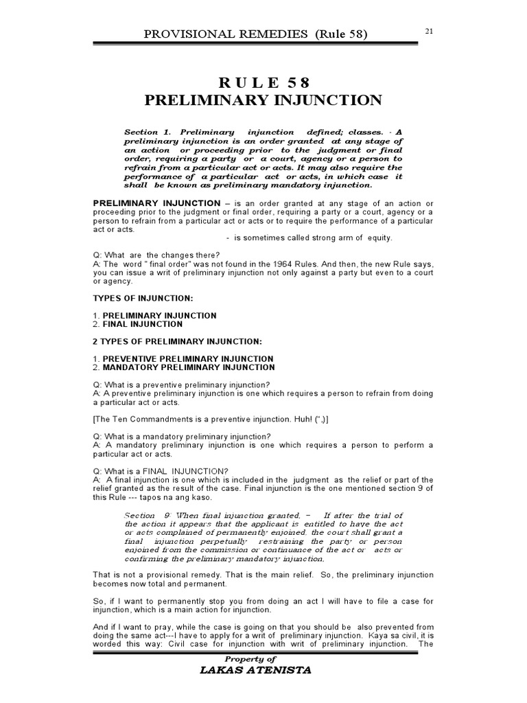 Preliminary Injunctions Explained Types, Grounds for Issuance, and