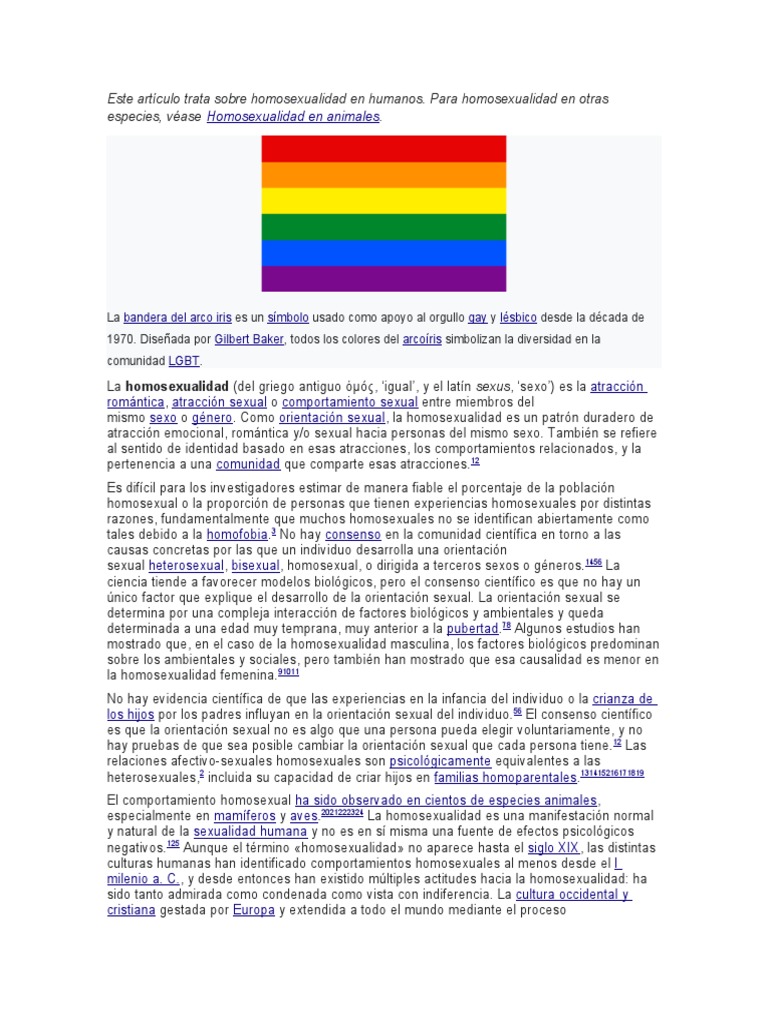 Homosexualidad y diversidad LGBT | PDF | Homosexualidad | Orientación ...