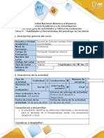 Guía de actividades y rúbrica de evaluación - Tarea 3 - Habilidades y herramientas del psicólogo para el abordaje en grupos étnicos (1).docx