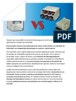 Arrancador Vs Variador de Velocidad PDF