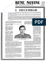 Službene Novine Kraljevine Jugoslavije Decembar, 1941