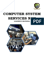 Computer System Services Ncii: Learner'S Material
